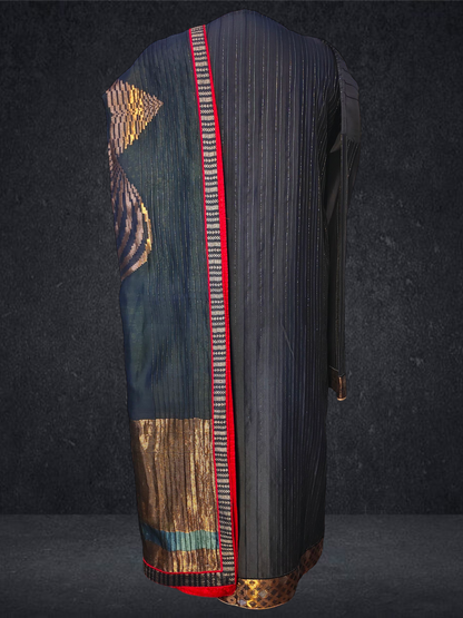 Semi Stitched Formal chanderi Suitset