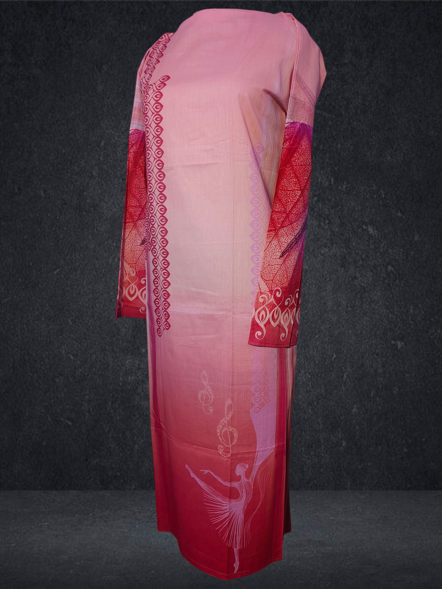 Semi Stitched Cotton Suitset