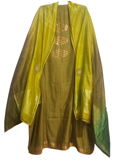 Semi Stitched Formal Chanderi Suitset