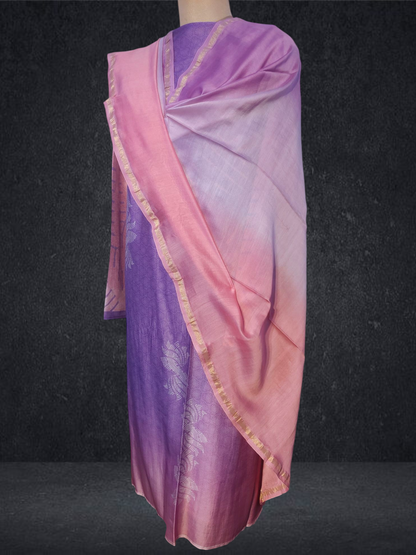 Semi Stitched Chanderi kurta VISHAL KAPUR
