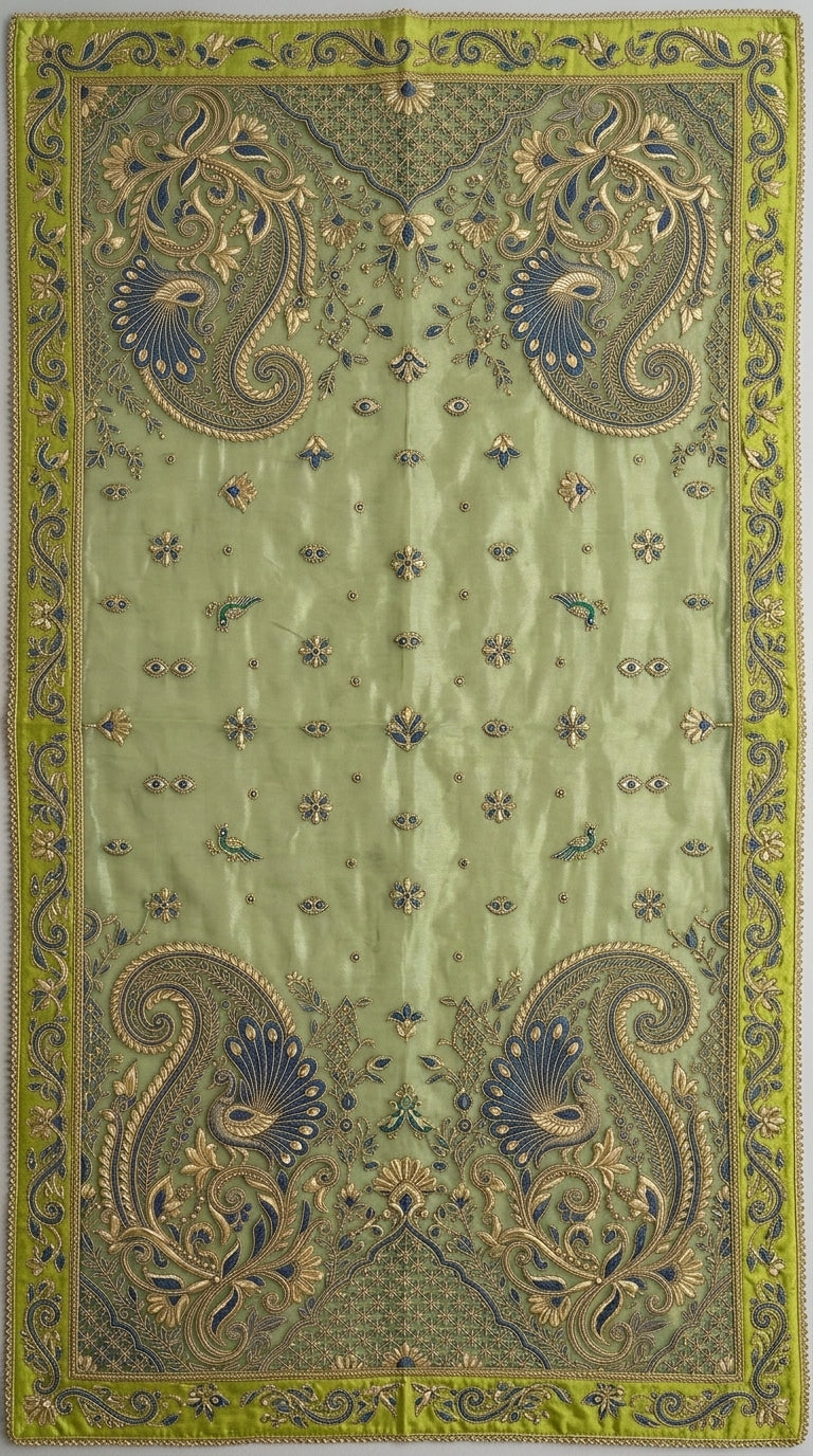 Customised Chanderi Embroidered set