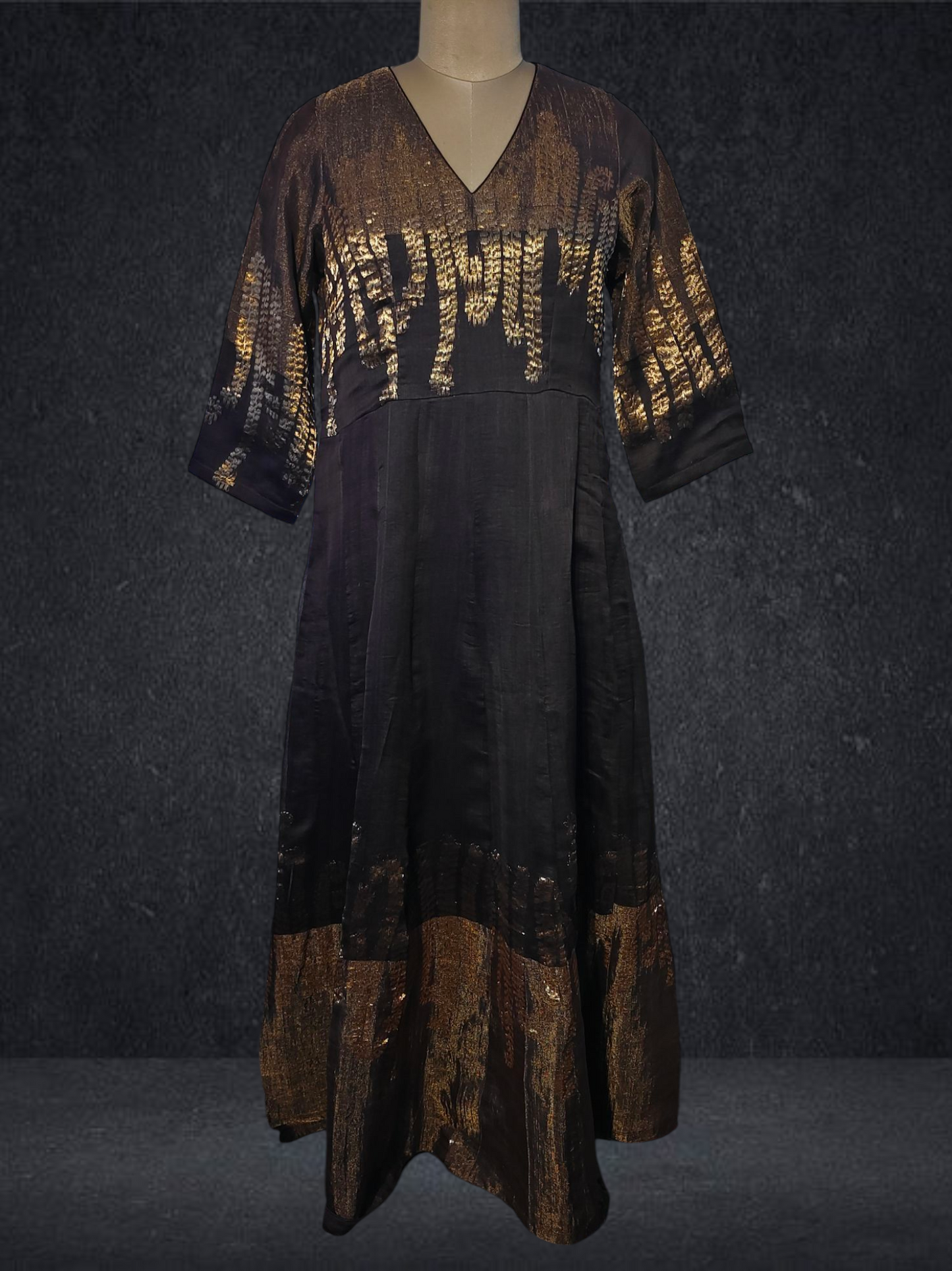Stitched Chanderi Gown
