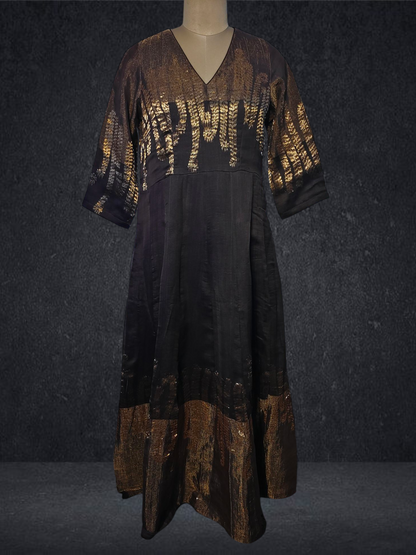 Stitched Chanderi Gown