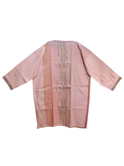 Semi Stitched Chanderi Formal Suitset
