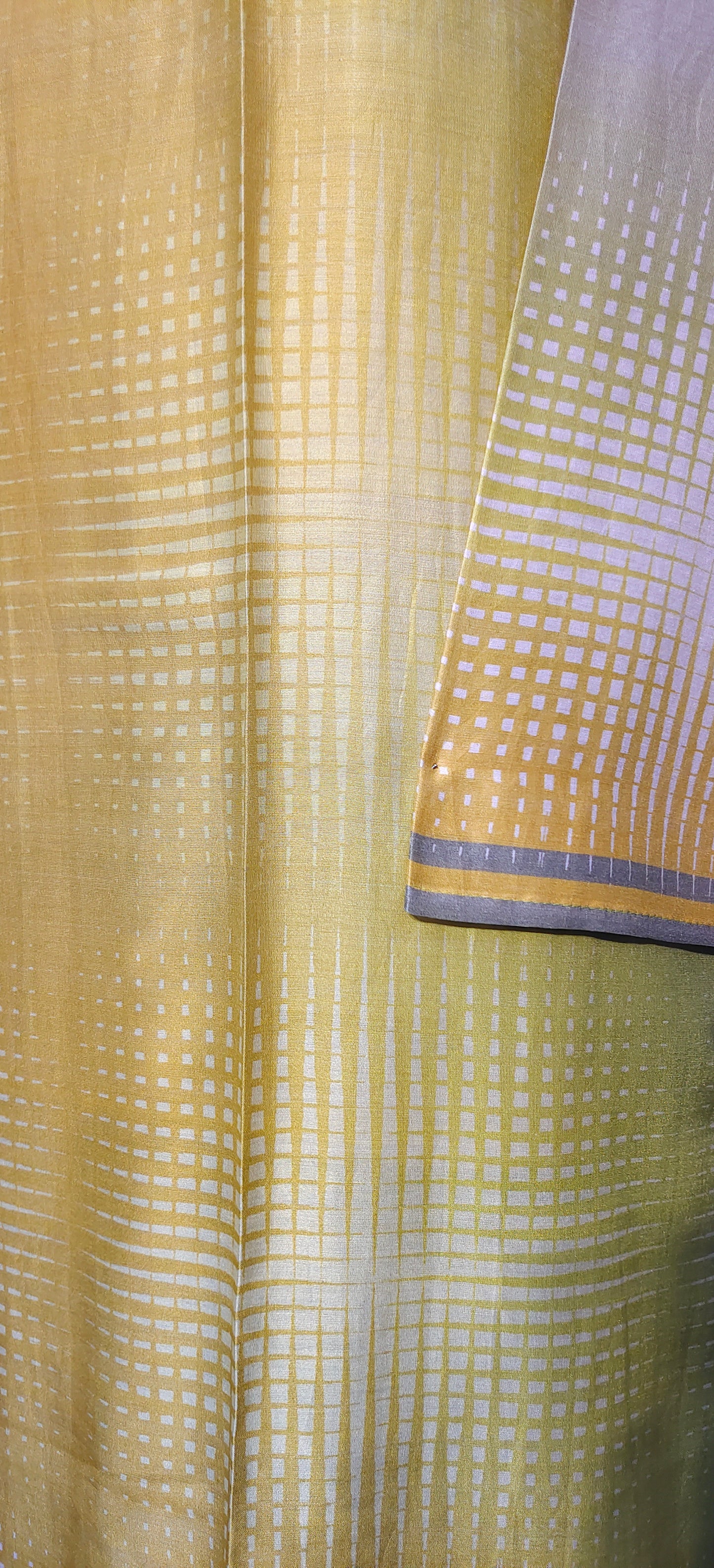 Semi Stitched Chanderi Casual Suitset