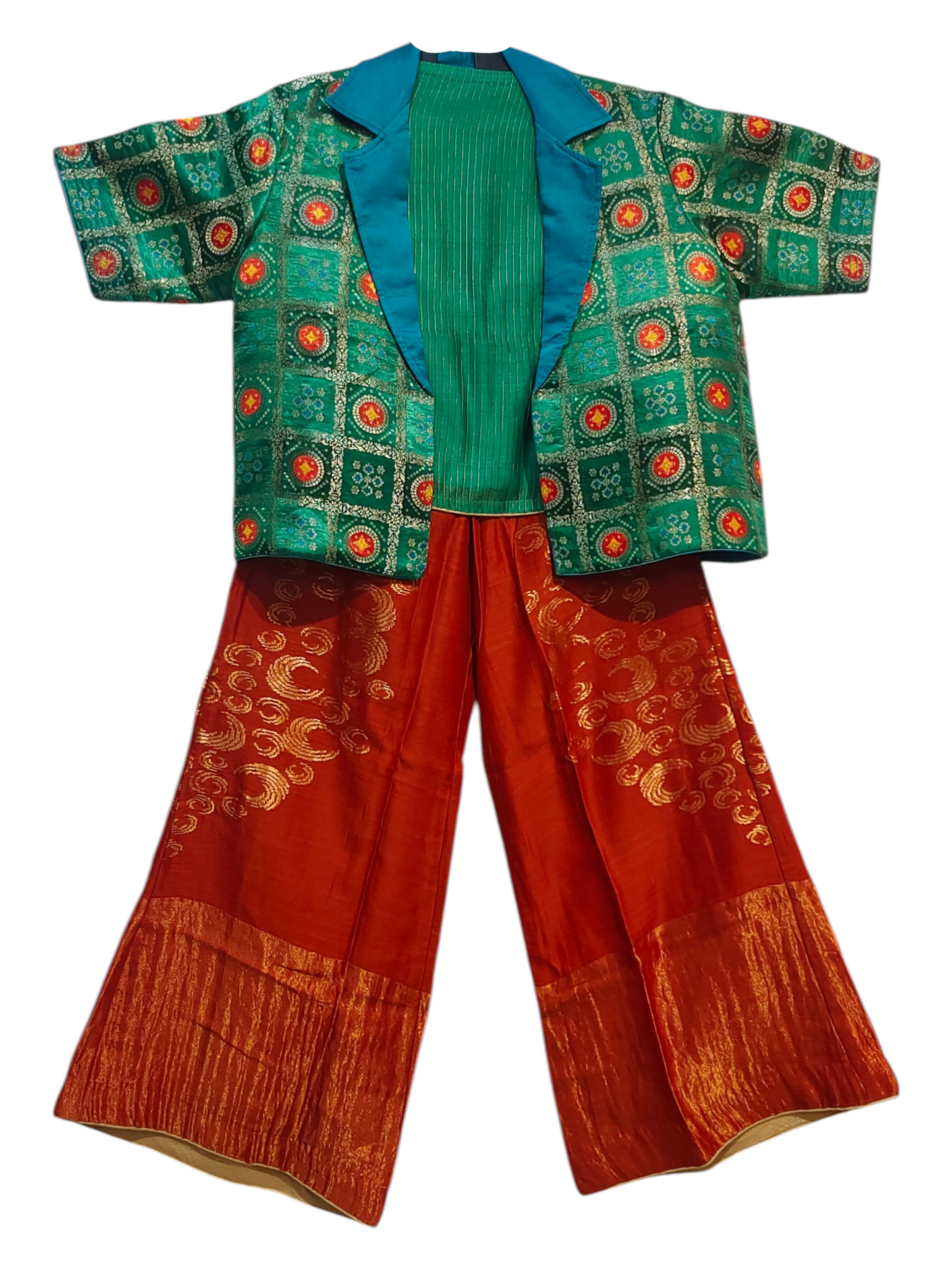 Indowestern chanderi formal coordset