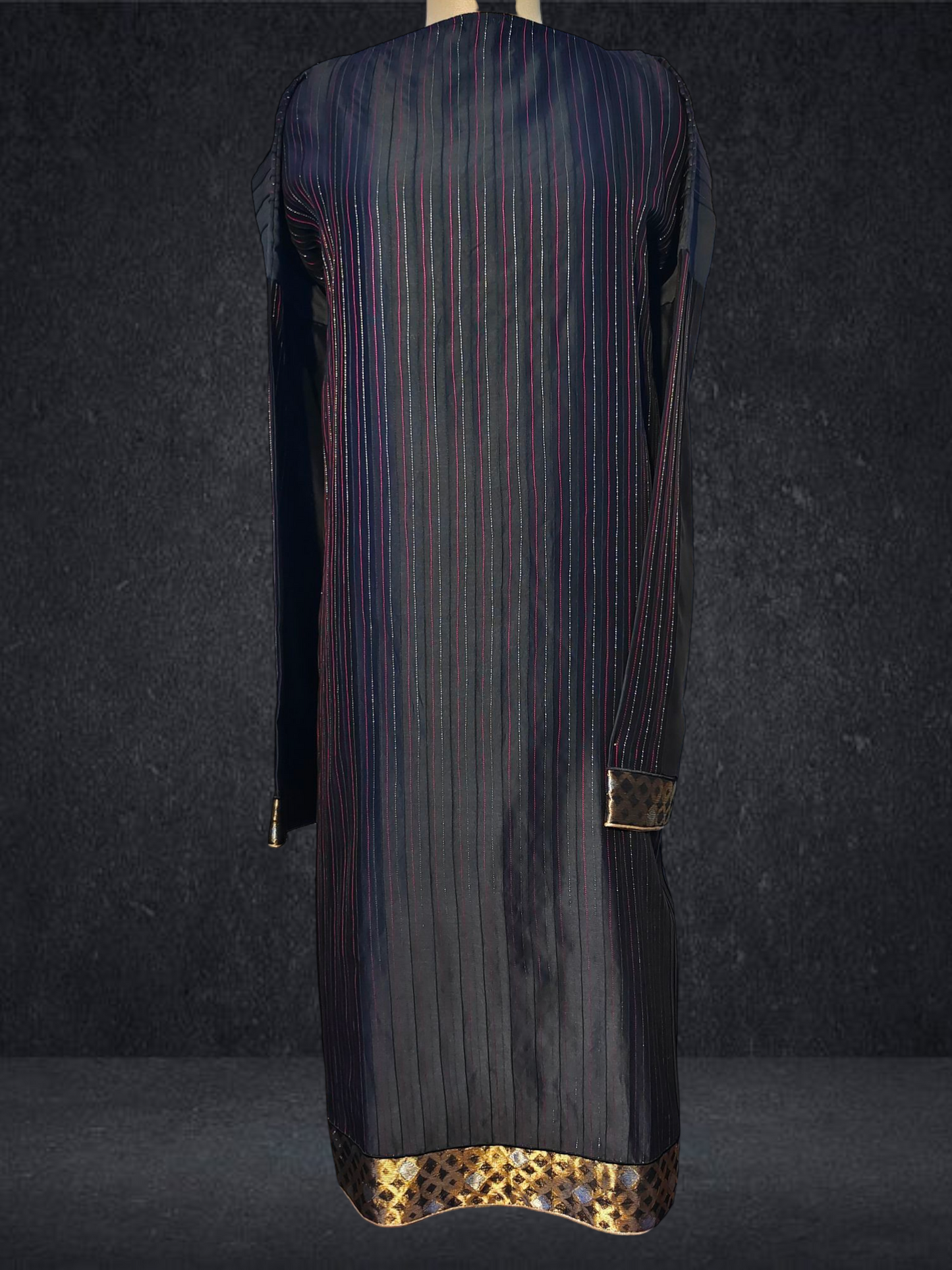 Semi Stitched Formal chanderi Suitset