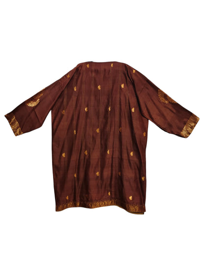 Semi Stitched Chanderi Formal Suitset