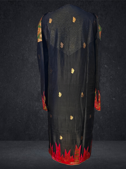 Semi Stitched Chanderi kurta