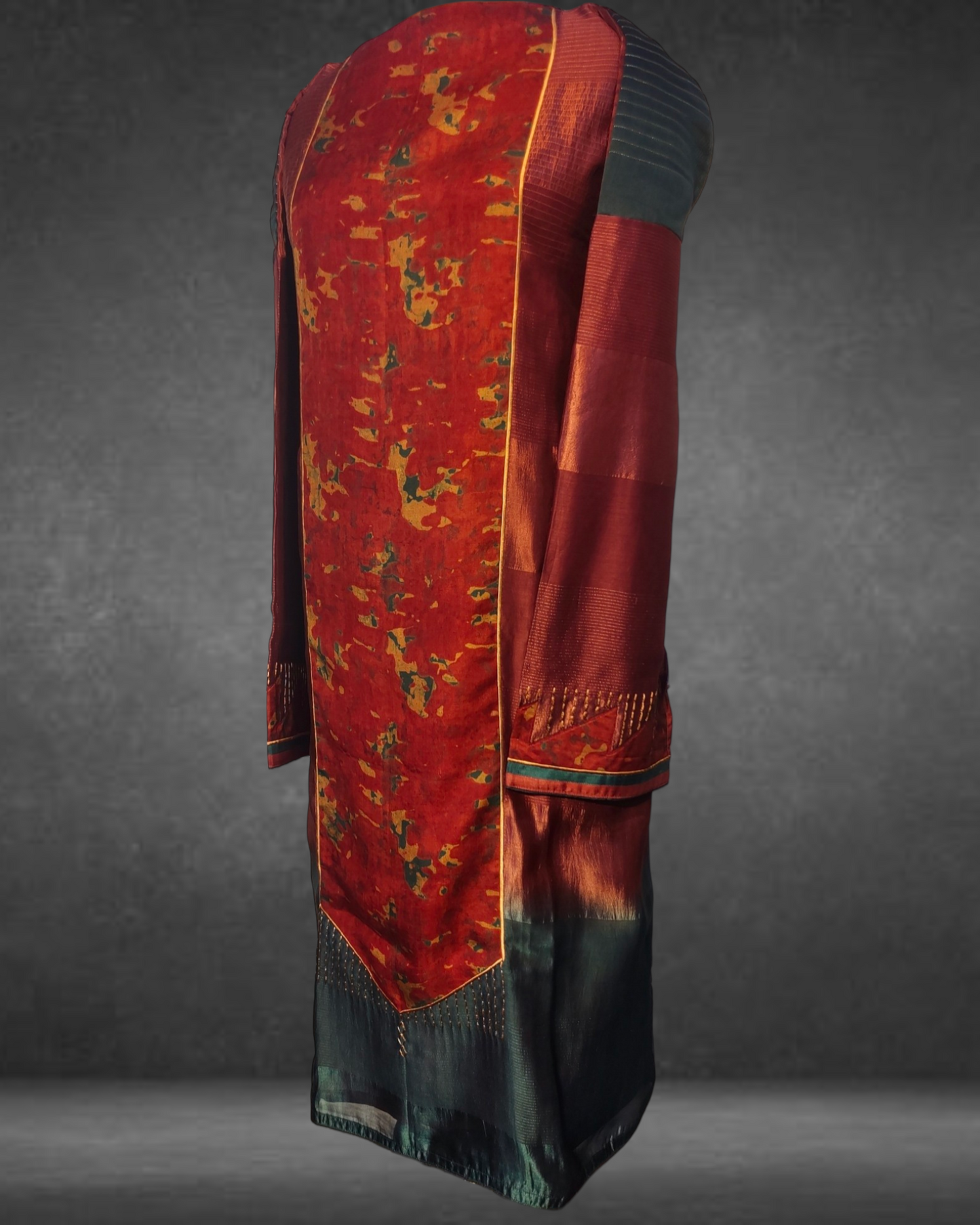 Semi Stitched Formal Chanderi Suit Set VISHAL KAPUR