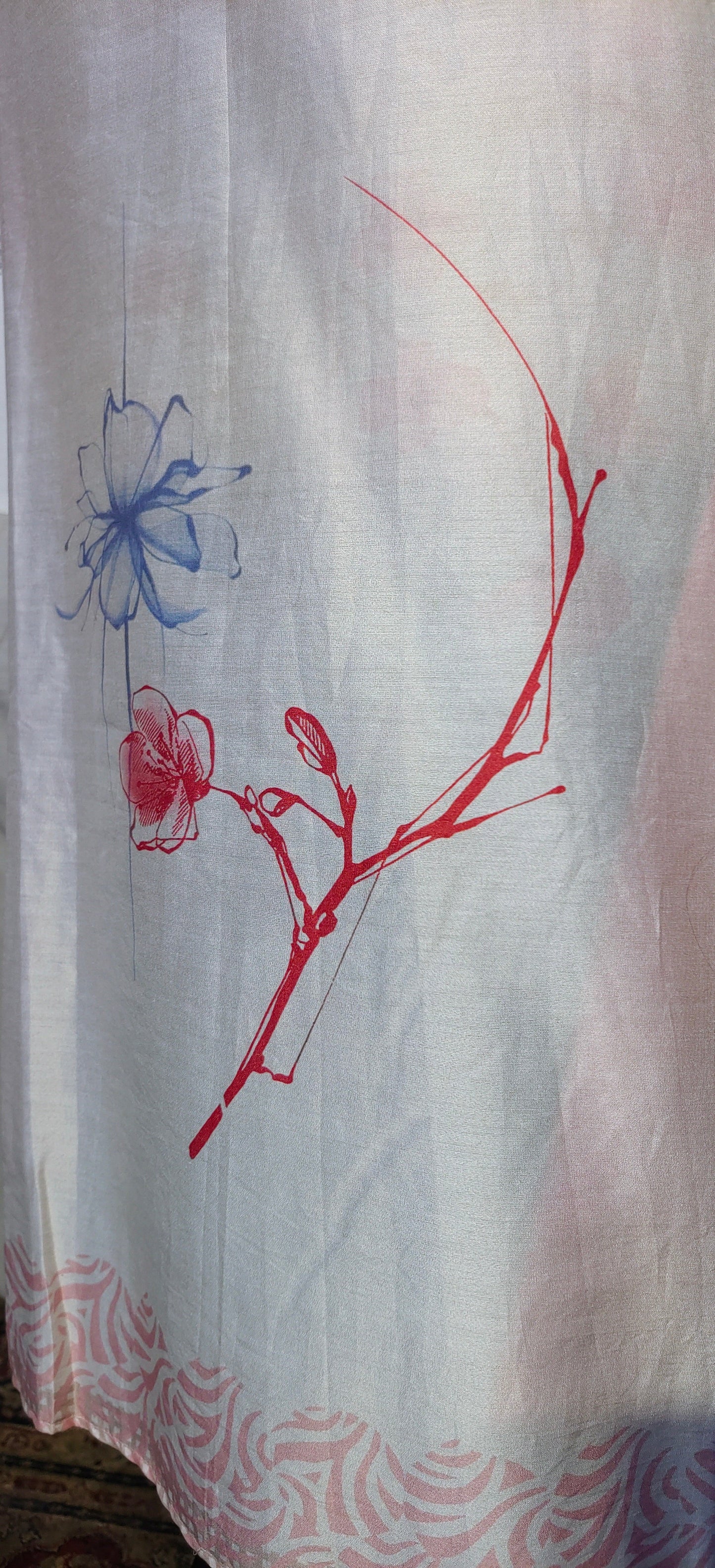 Semi Stitched Cotton Printed kurta (Copy) VISHAL KAPUR
