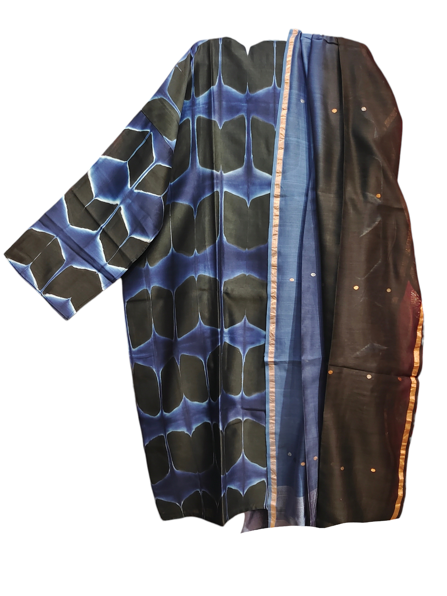 Semi Stitched Chanderi Casual Kurta VISHAL KAPUR