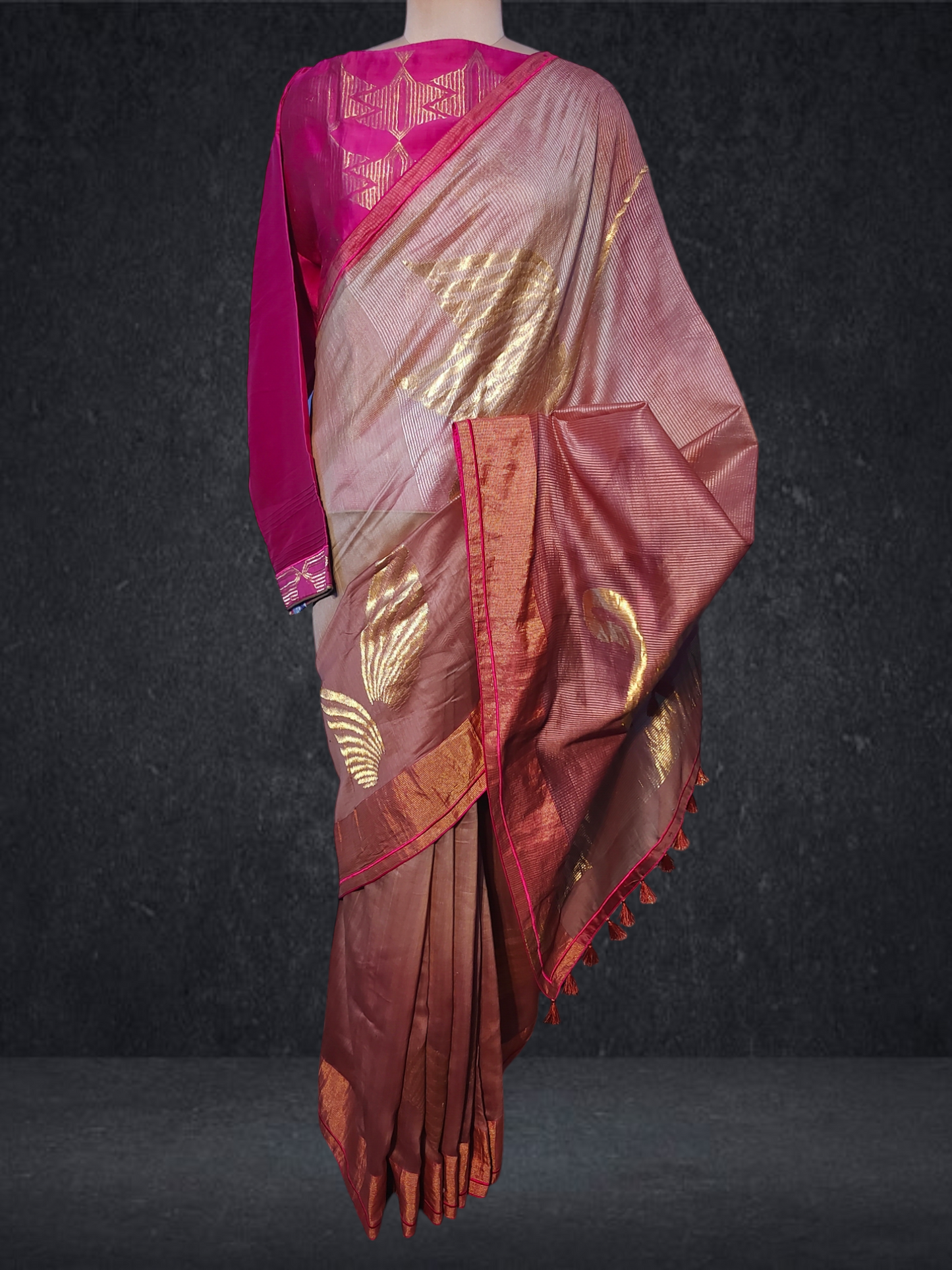 Formal Chanderi Zari Woven Saree