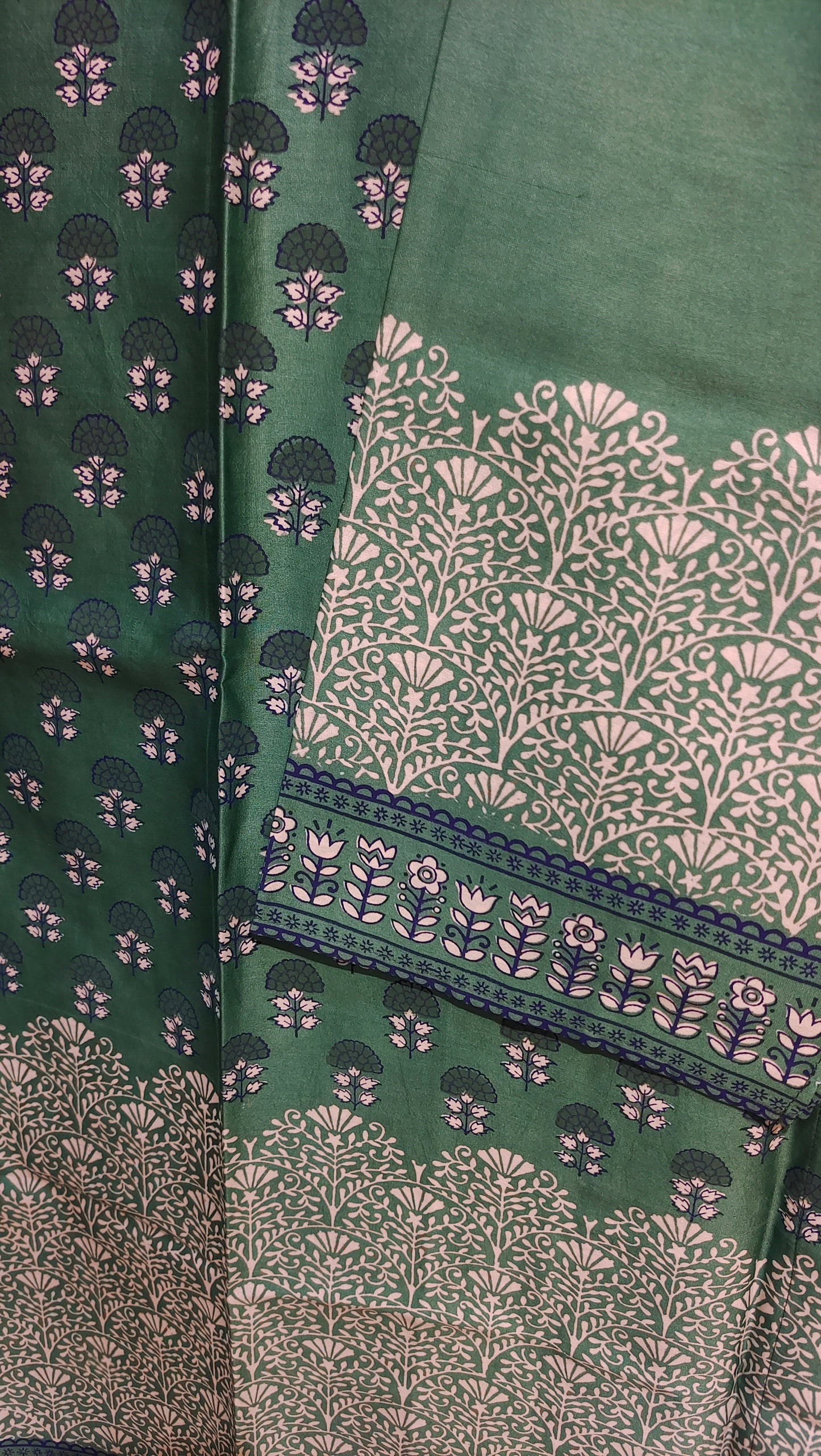 Semi Stitched Chanderi Casual kurta