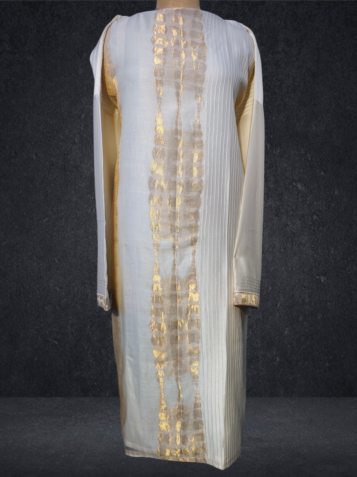 Semi Stitched Chanderi kurta VISHAL KAPUR