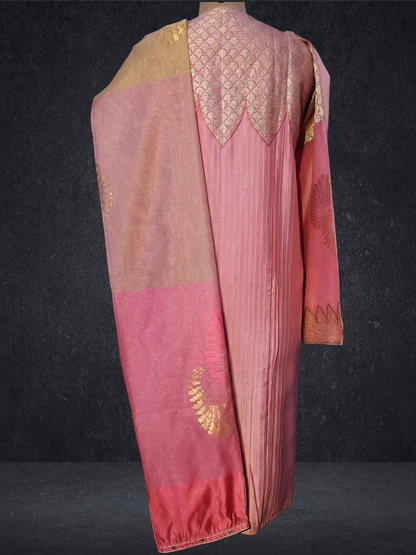 Semi Stitched Formal chanderi Suitset