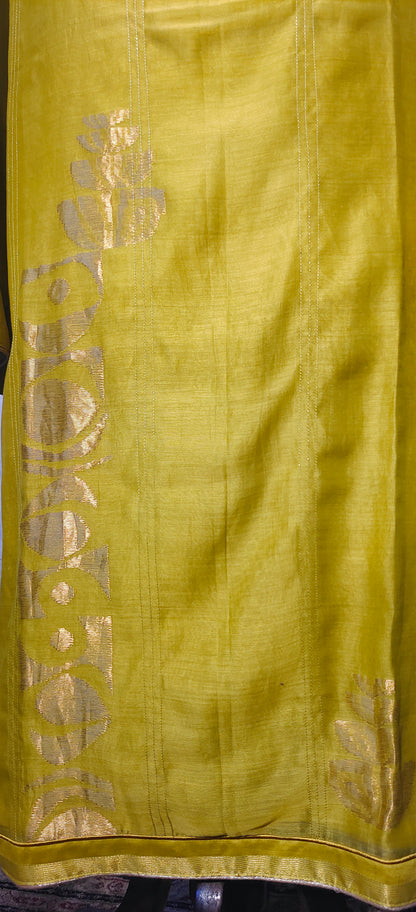 Semi Stitched Formal chanderi Suitset