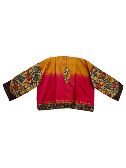 Semi Stitched Chanderi Kalamkari Ɓlouse