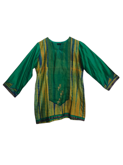Formal chanderi Embroidered Indowestern set