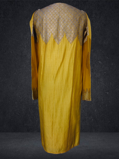 Semi Stitched Formal chanderi Kurta