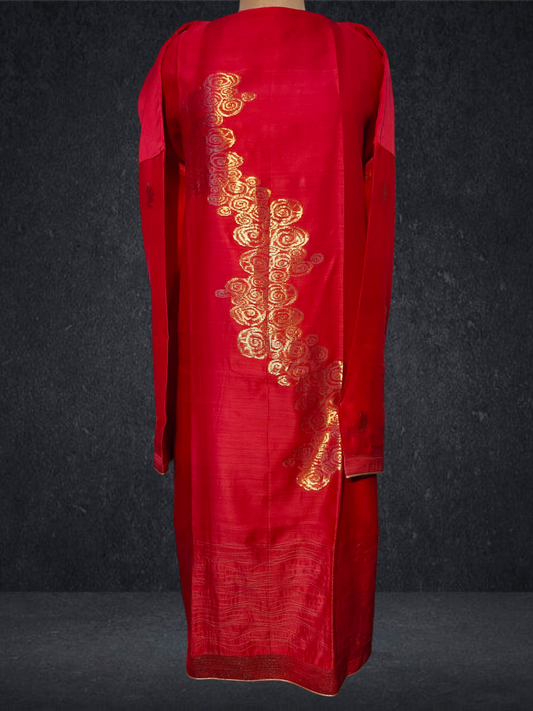 Semi Stitched Chanderi kurta VISHAL KAPUR