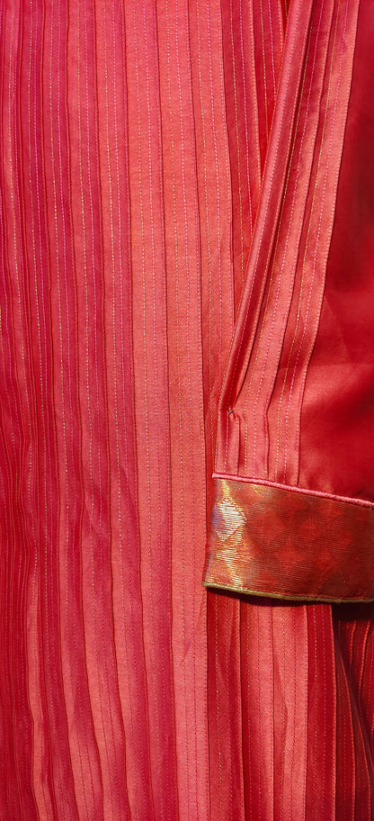 Semi Stitched Formal chanderi Suitset