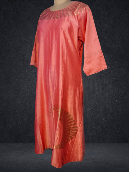 Stitched Chanderi Long Dress