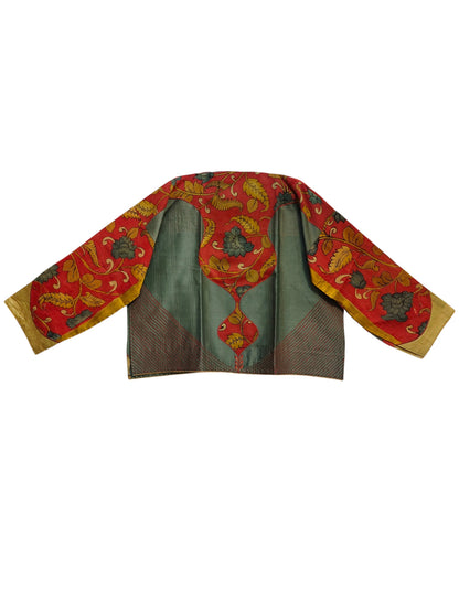 Semi Stitched Chanderi Kalamkari Ɓlouse