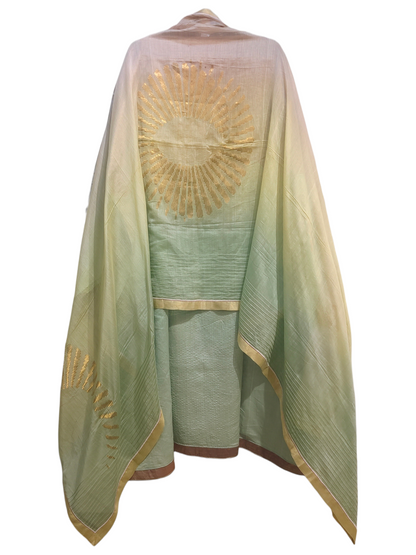 Semi Stitched Formal Chanderi Suitset