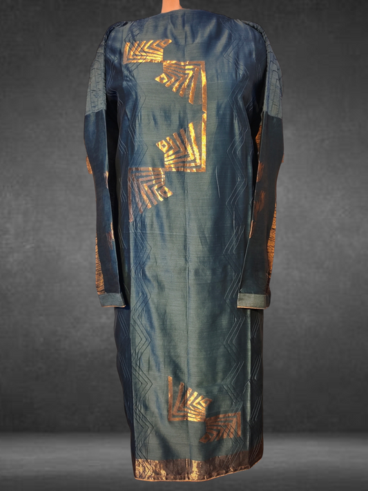 Semistitched Chanderi Zariwoven Kurta