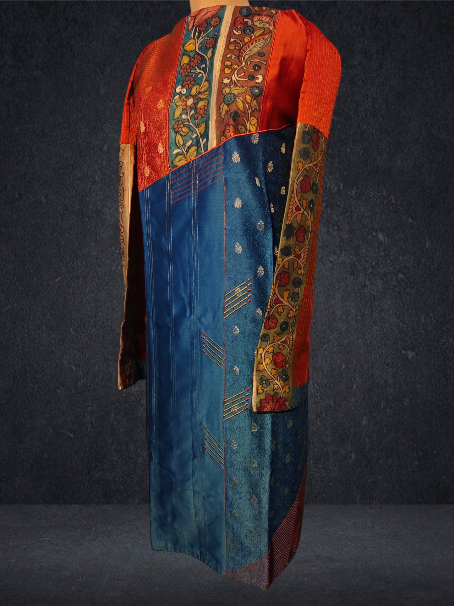 Semi Stitched Chanderi kurta VISHAL KAPUR