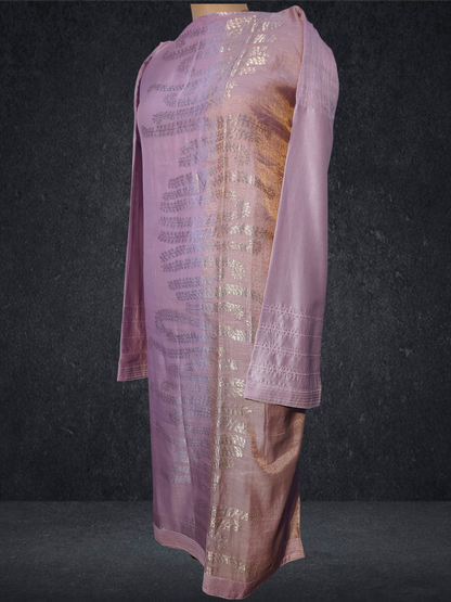 Semi Stitched Formal chanderi Kurta