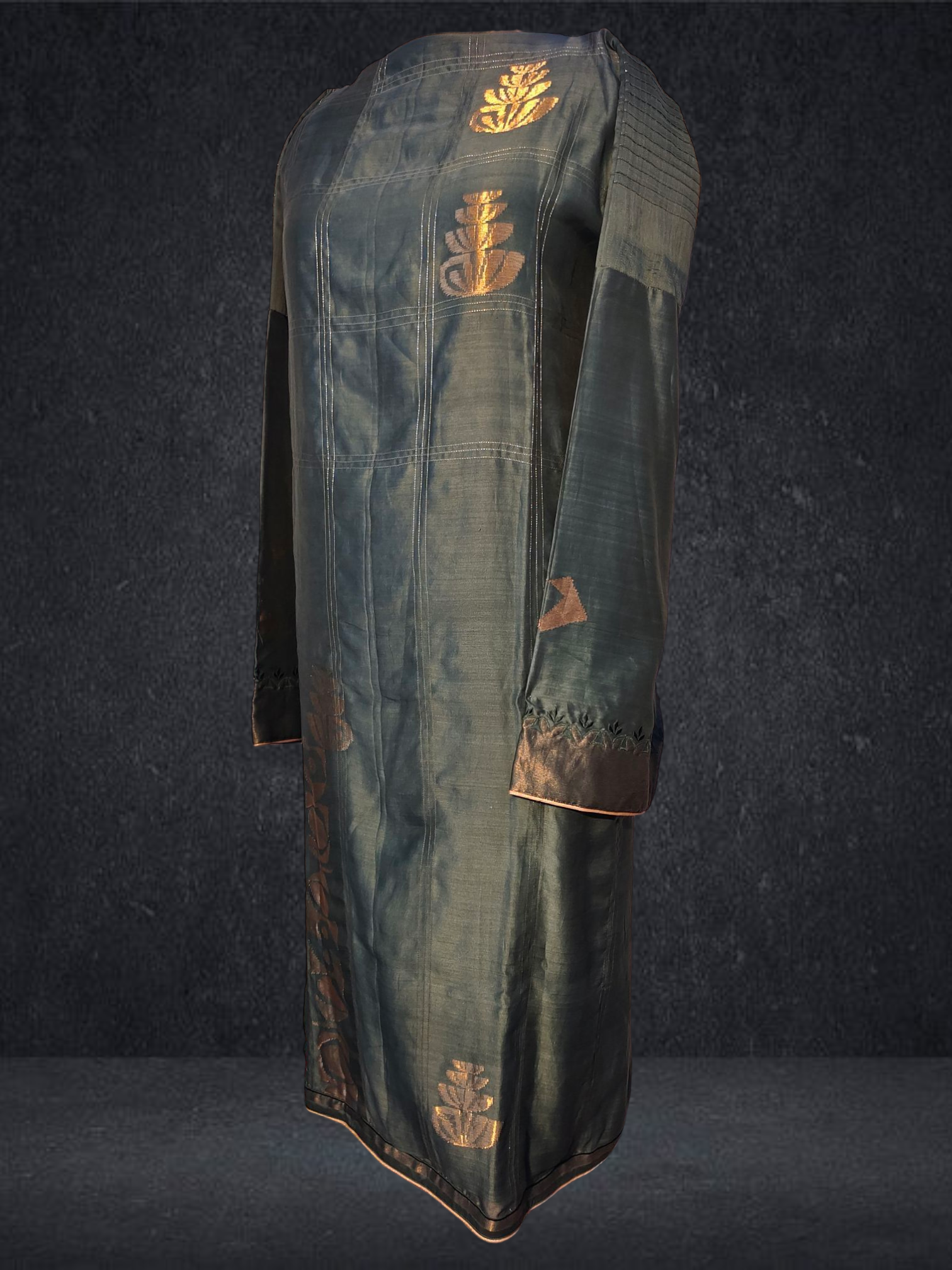 Semi Stitched chanderi kurta VISHAL KAPUR
