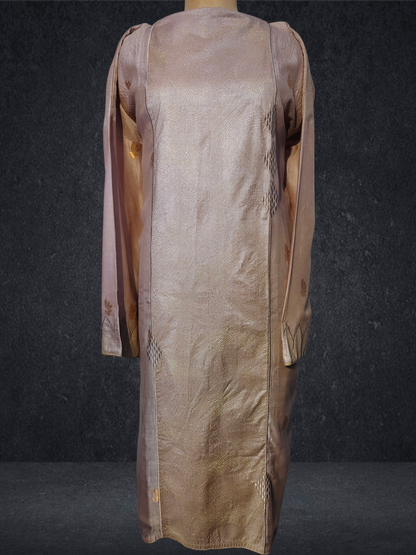 Semi Stitched Formal chanderi Kurta