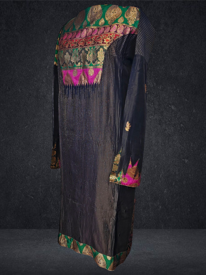 Semi Stitched Chanderi Kurta