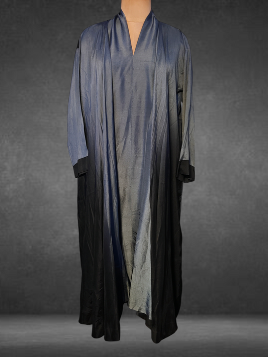 Long Silk Cape Dress