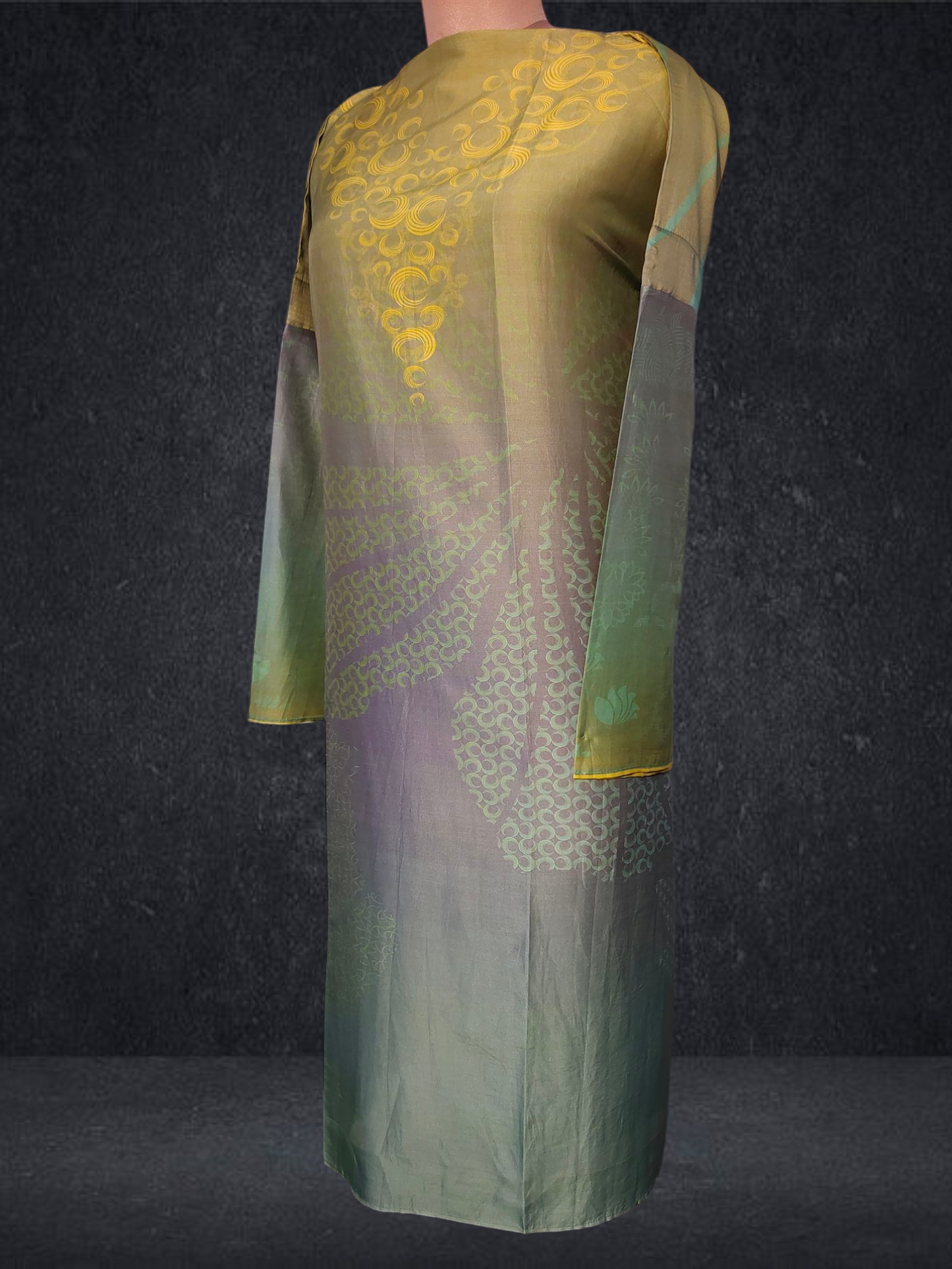 Semi Stitched Chanderi Kurta VISHAL KAPUR
