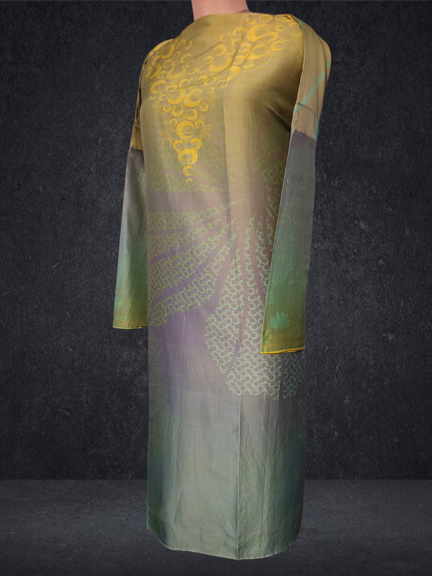 Semi Stitched Chanderi Kurta VISHAL KAPUR