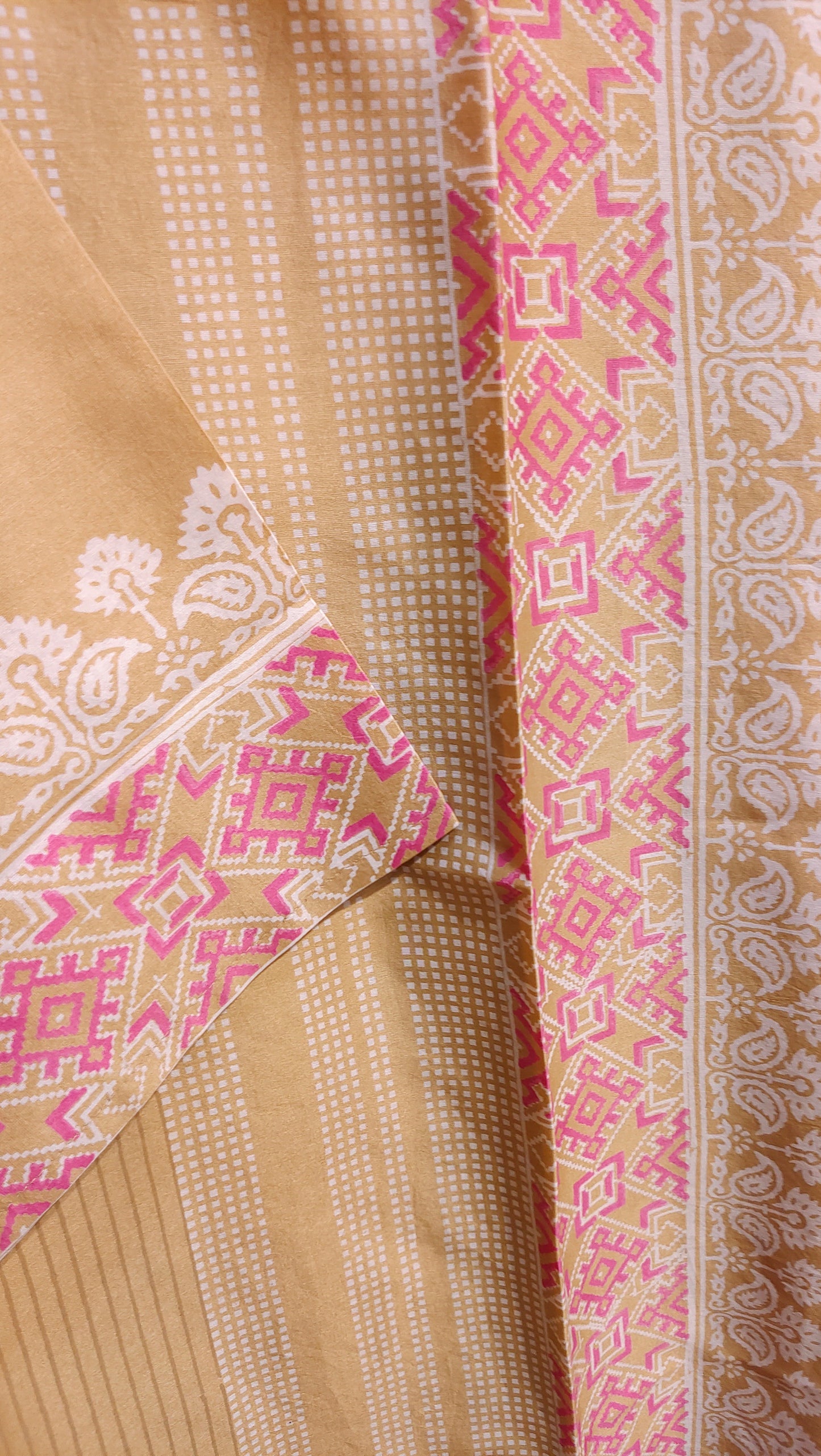 Semi Stitched Cotton Casual Suitset