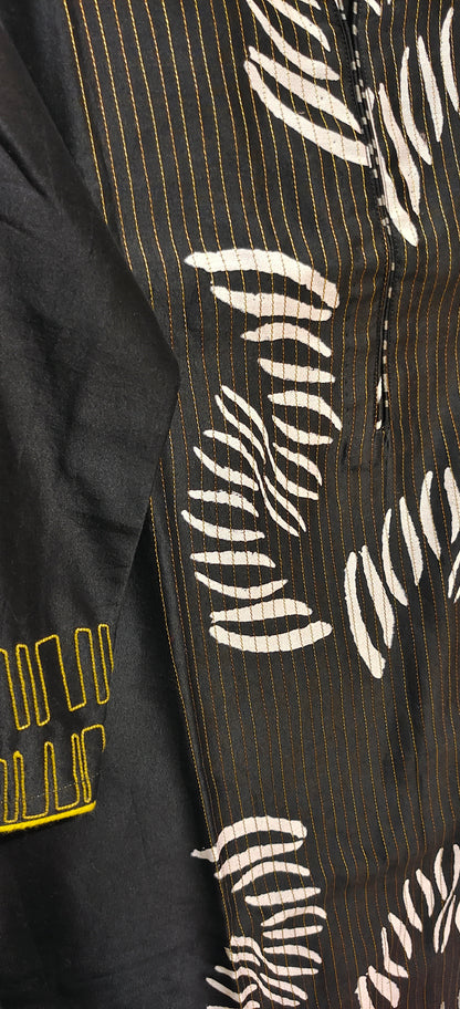 Stitched Chanderi Block Printed Tunic ready size 42