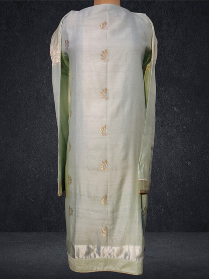 Semi Stitched Chanderi kurta