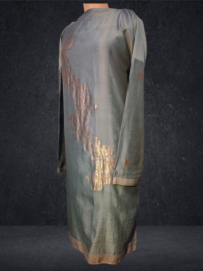 Semi Stitched Chanderi kurta VISHAL KAPUR