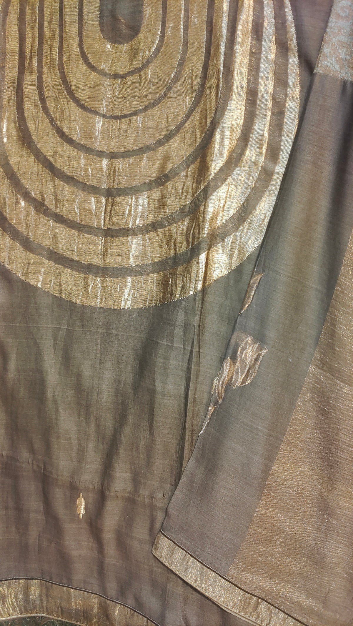 SemiStitched Chanderi Zari Woven Tunic