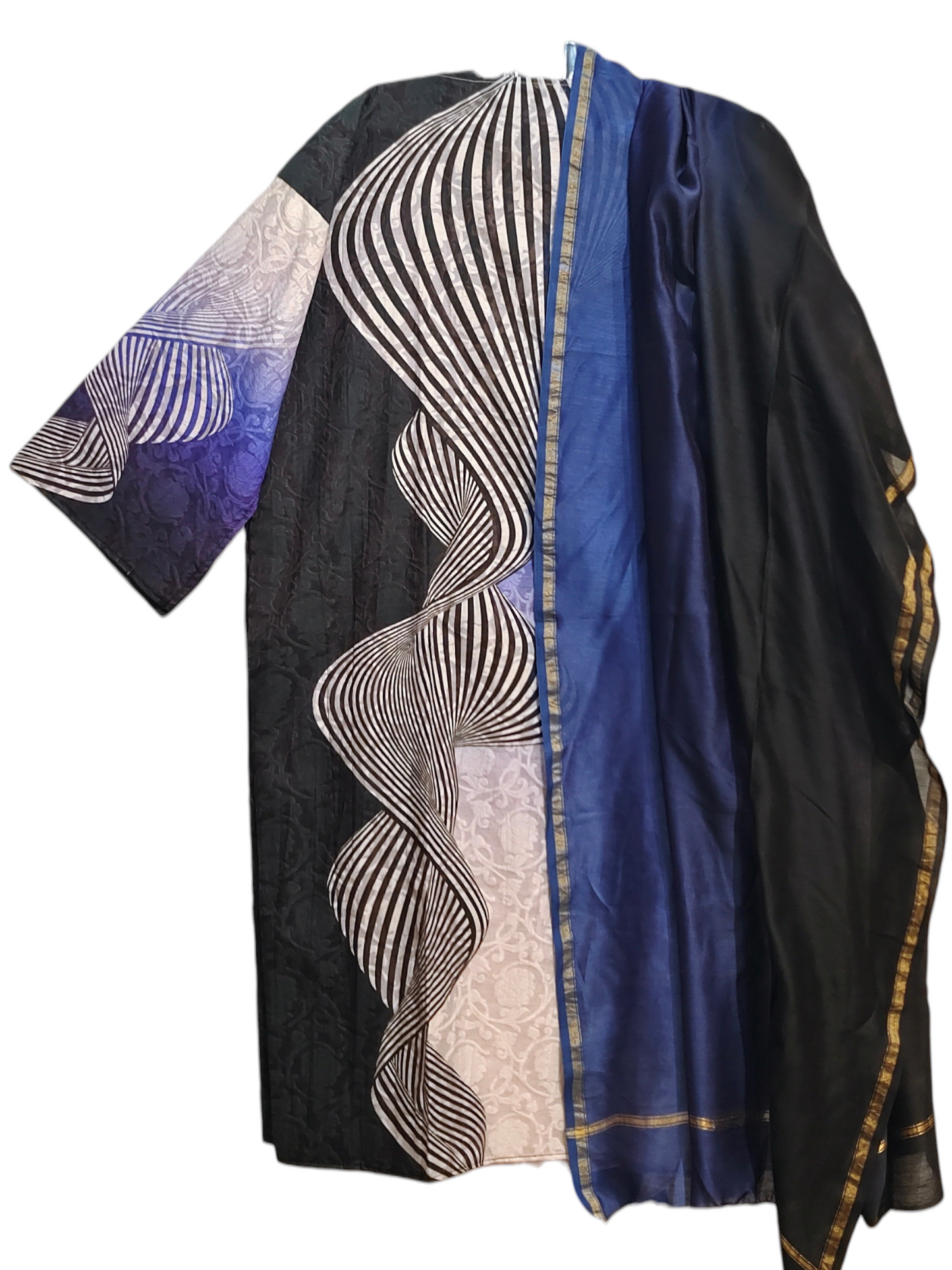 Semi Stitched Chanderi Casual Suitset