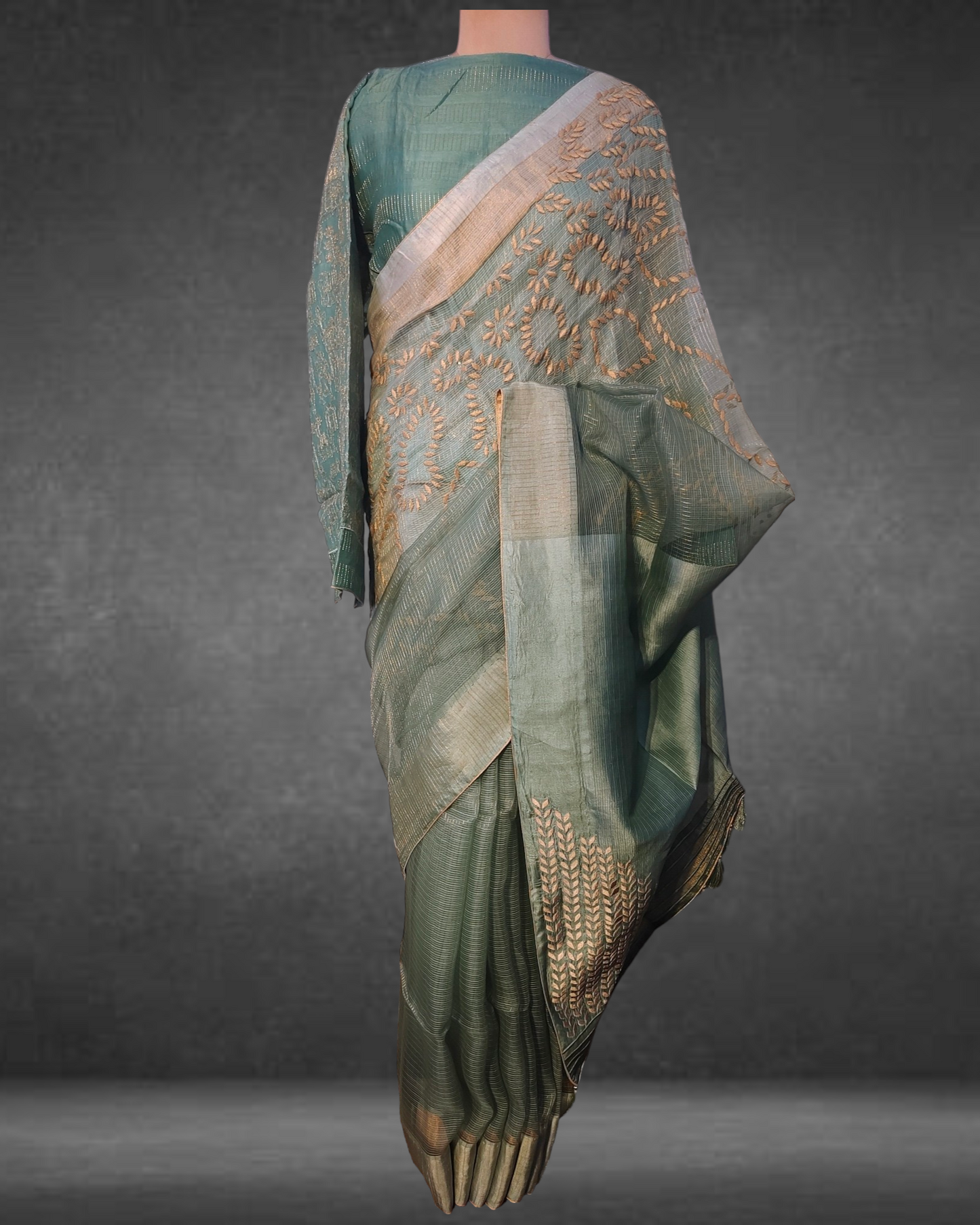 Formal Silk Katab Applique Saree(VKSR05MAY08) VISHAL KAPUR STUDIO