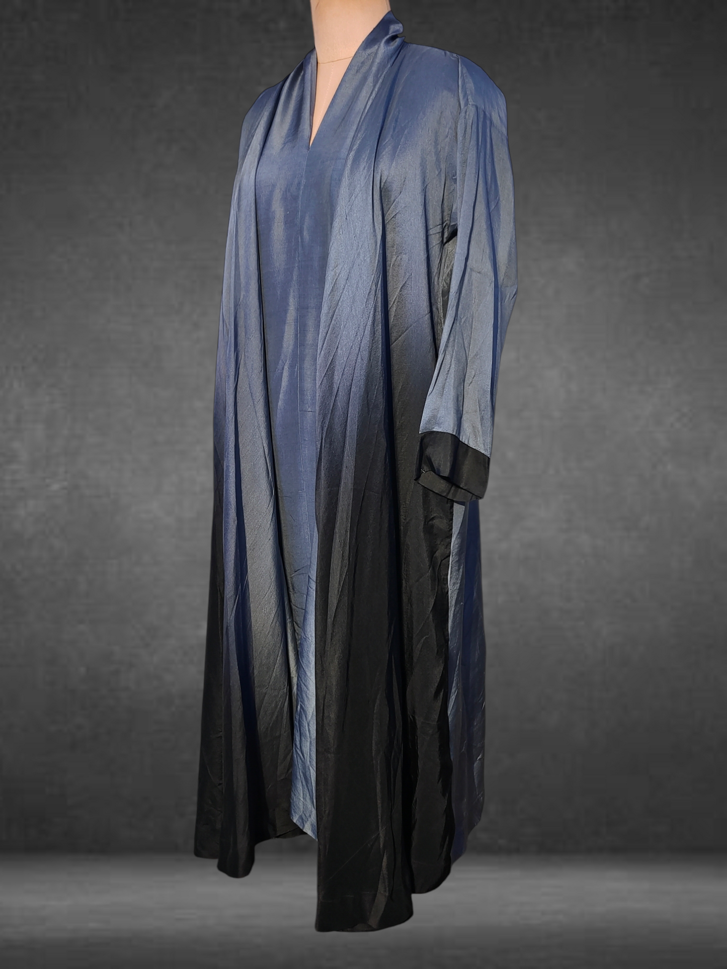 Long Silk Cape Dress