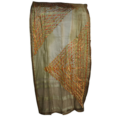 Semi Stitched Chanderi Formal Suitset