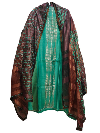Semi Stitched Chanderi Formal Suitset