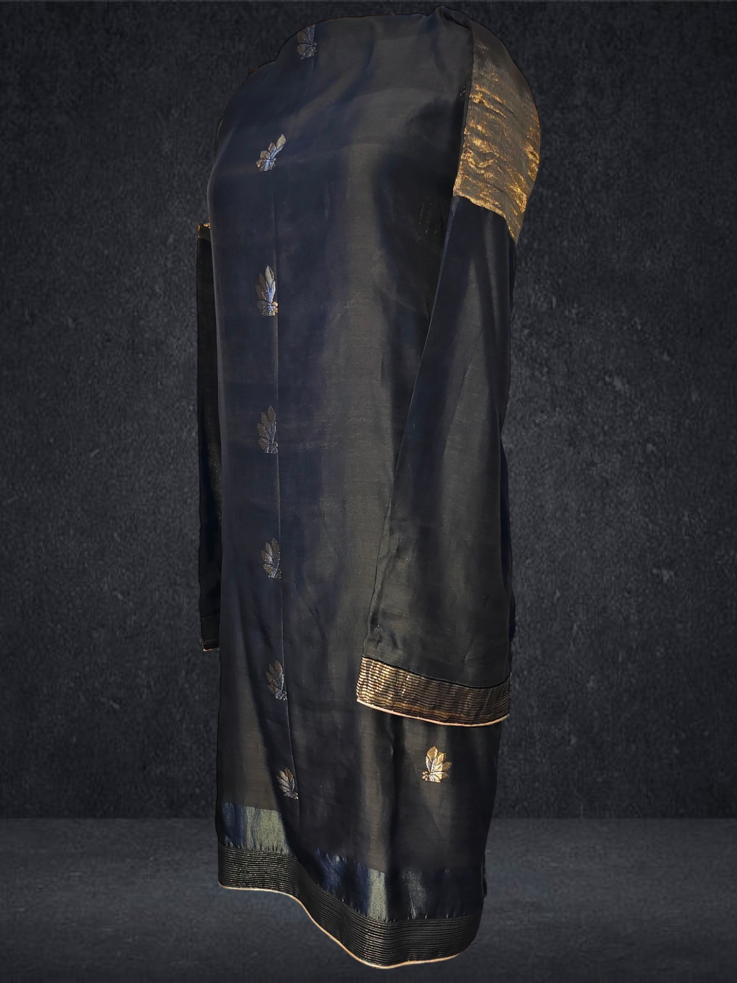 Semi Stitched Chanderi kurta VISHAL KAPUR