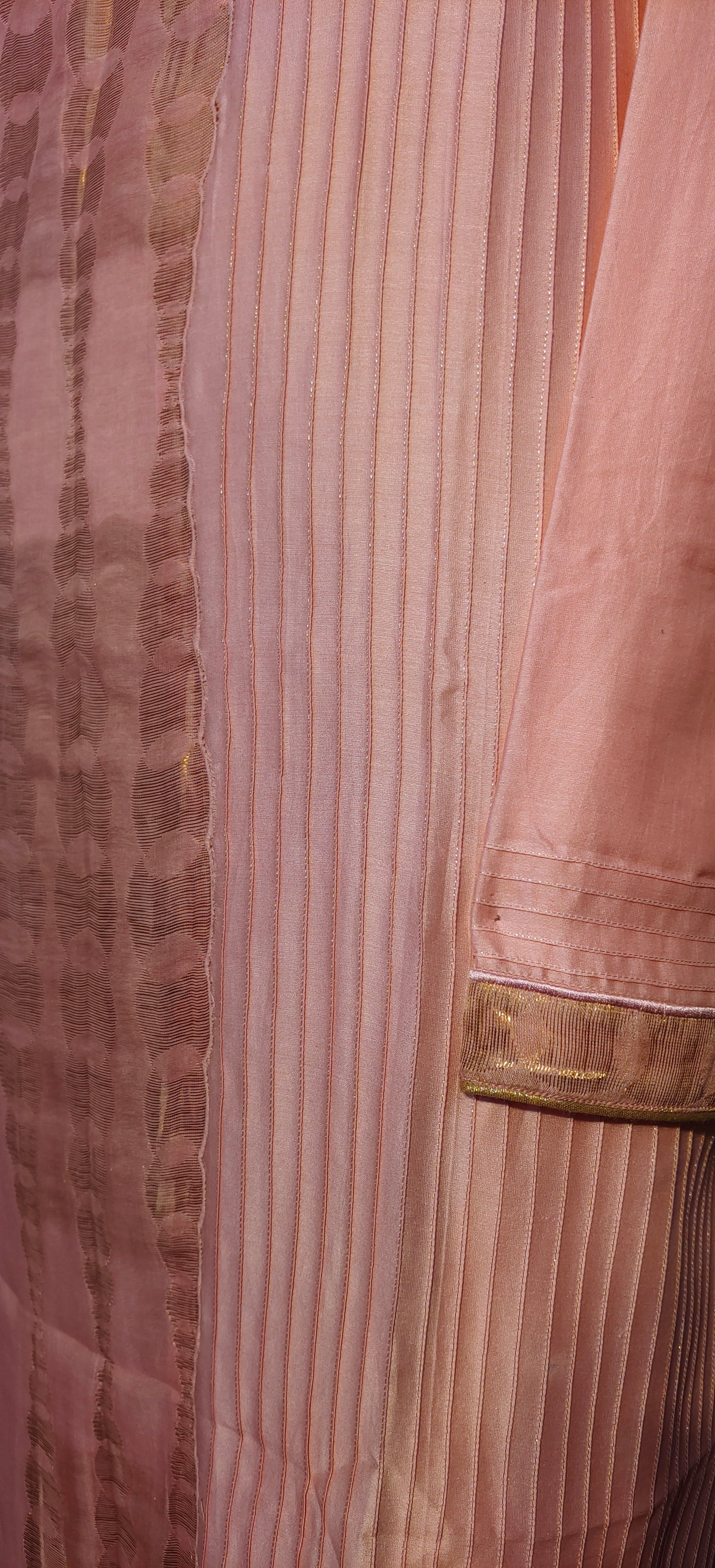 Semi Stitched Formal chanderi Kurta